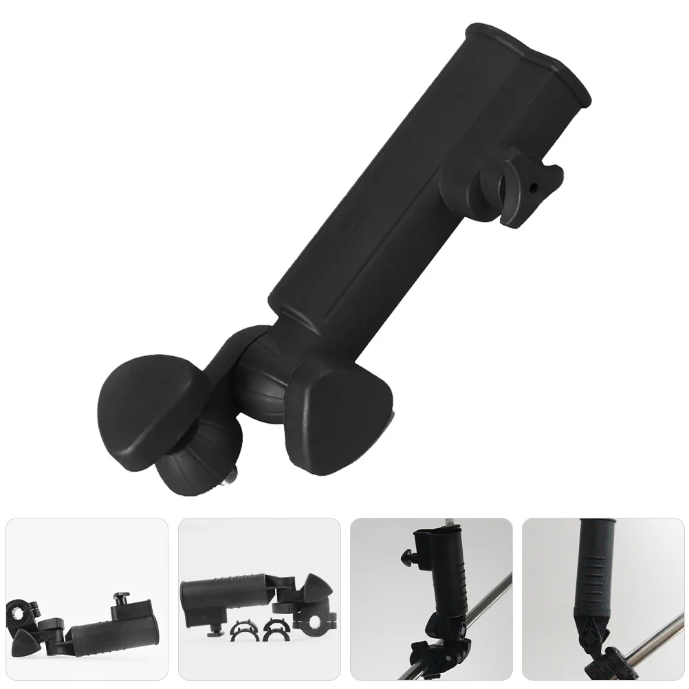 

Umbrella Holder for Golf Cart Push Cart Adjustable Clamp Mount Stable Support for Umbrella on Trolley Stroller Chair Outdoor