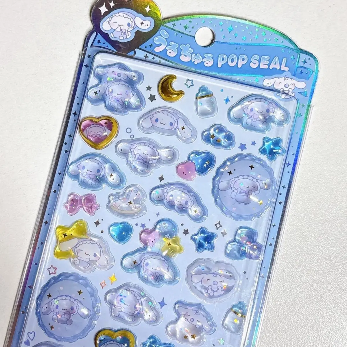 Neu! Sanrio Aufkleber Hellokitty Kuromi Cinnamoroll My Melody 3D Relief Jelly Sticker Kawaii Dekoration DIY Handyhüllen-Aufkleber – Detail 6