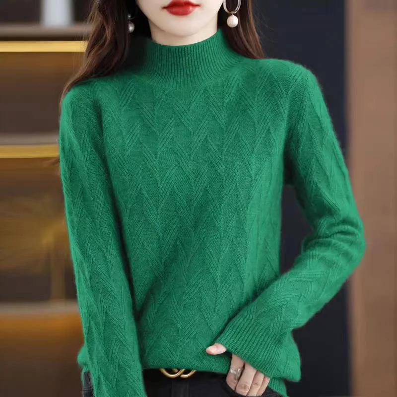 Autumn Winter Sweater Women New Fashion Elegant Ladies Pullovers Tops Bottoming Knitwears Pull Femme Warm Sweaters Sueter Mujer