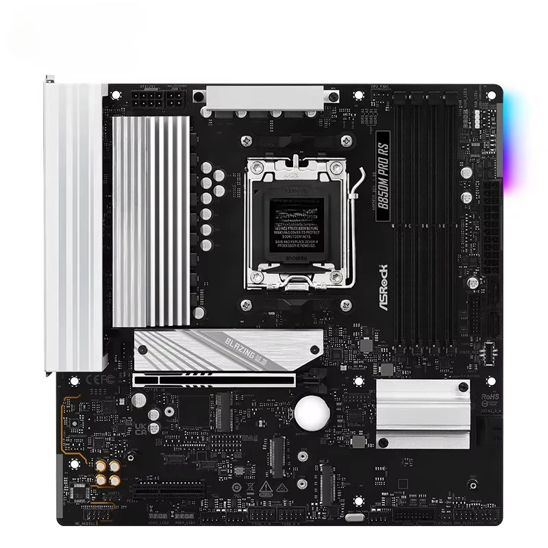 

Hot Selling New Motherboard B850M Pro RS 256GB DDR5 PC Gaming Mother Board Micro ATX Placa Mae AM5 B850 Mainboard