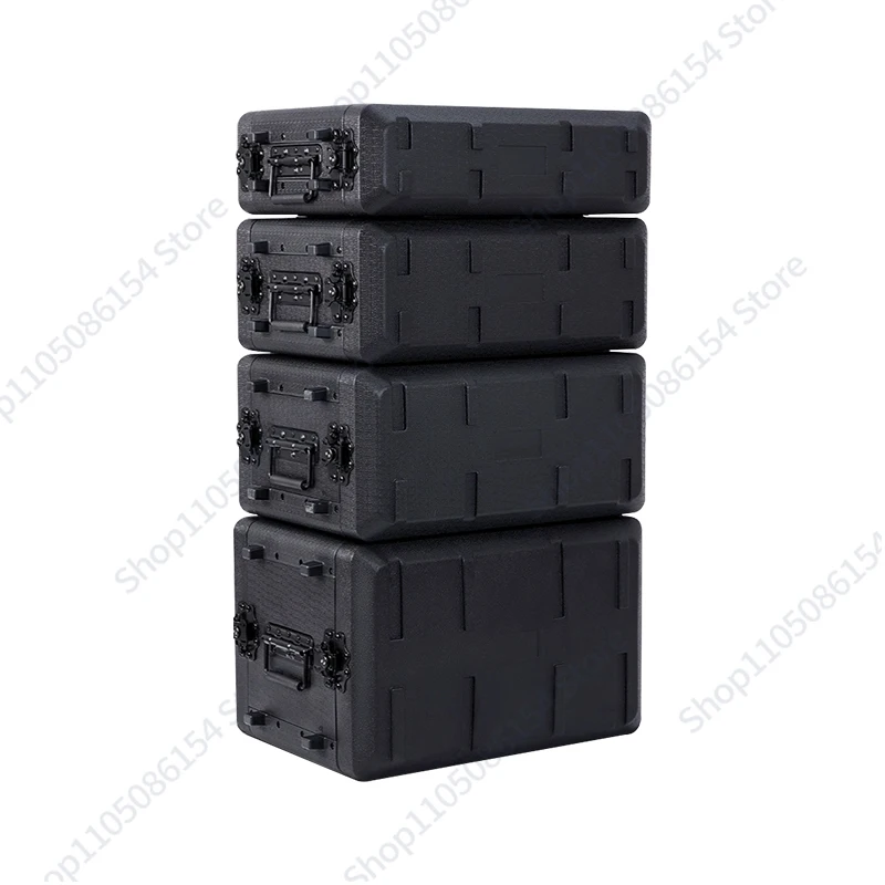 

Stage cabinet PE plastic new thickened waterproof and shockproof portable professional power amplifier chassis cabinet air case