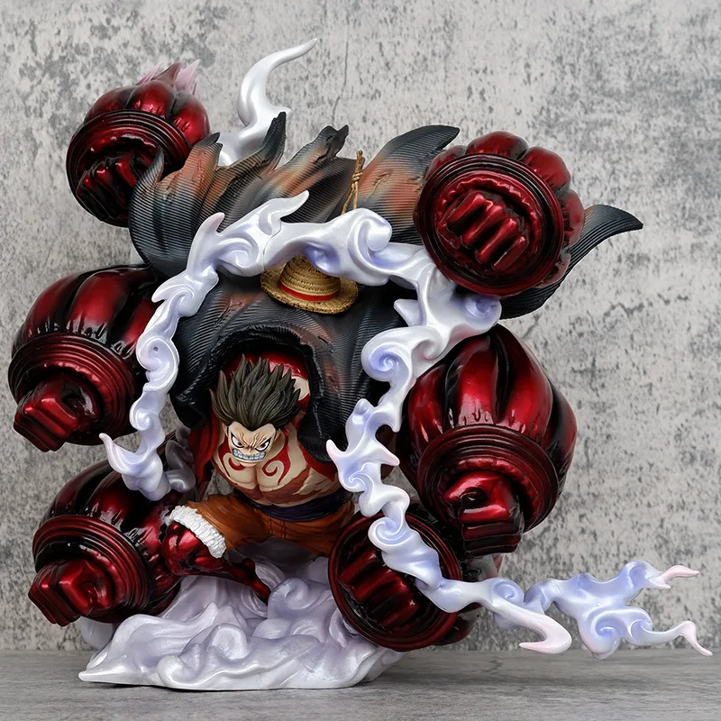 Anime One Piece Monkey D Luffy Gear Fourth Gomu Gomu no Burakku Manba Battle Ver. GK PVC Action Figure Statue Model Toys Doll