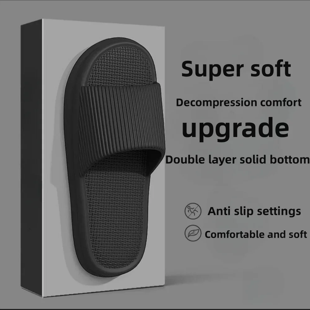 

Casual Slippers For Men Shoes Flat Sandals Outdoor Slides Men Flip Flops Beach Shoes Man Women Slippers Indoor Bathroom Slides