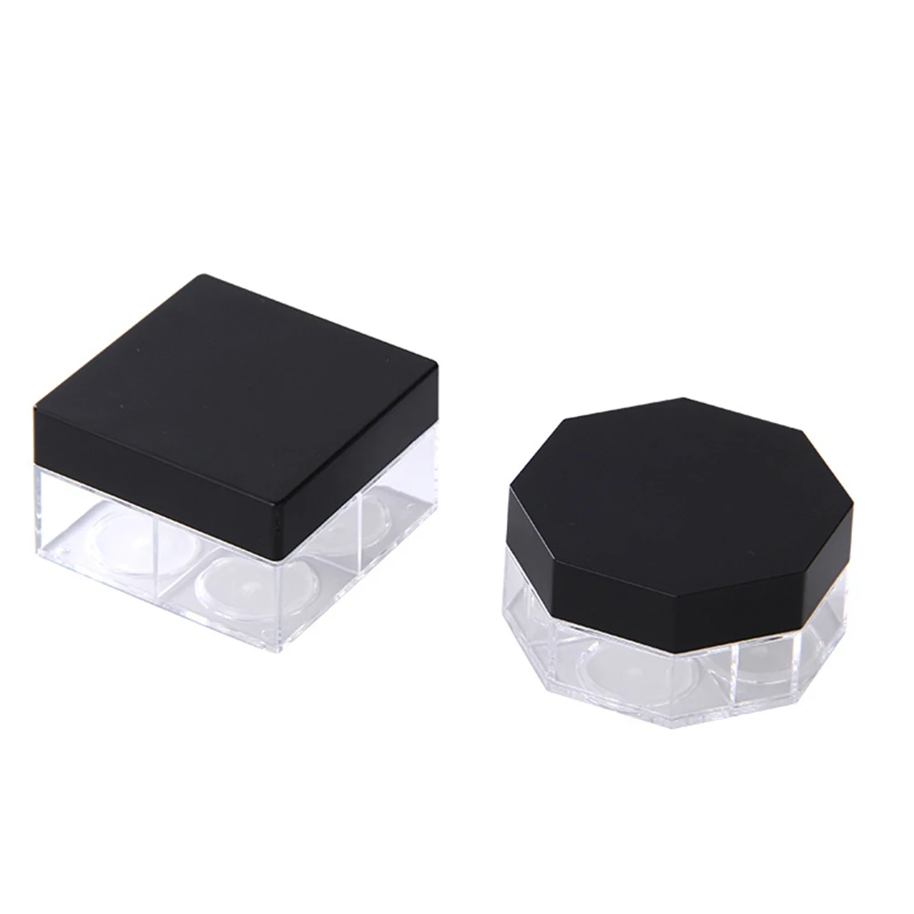 

3pcs Loose Powder Box Durable Four Grids Container Portable Makeup Travelling Bottle Leak Proof Cosmetics Storage Case
