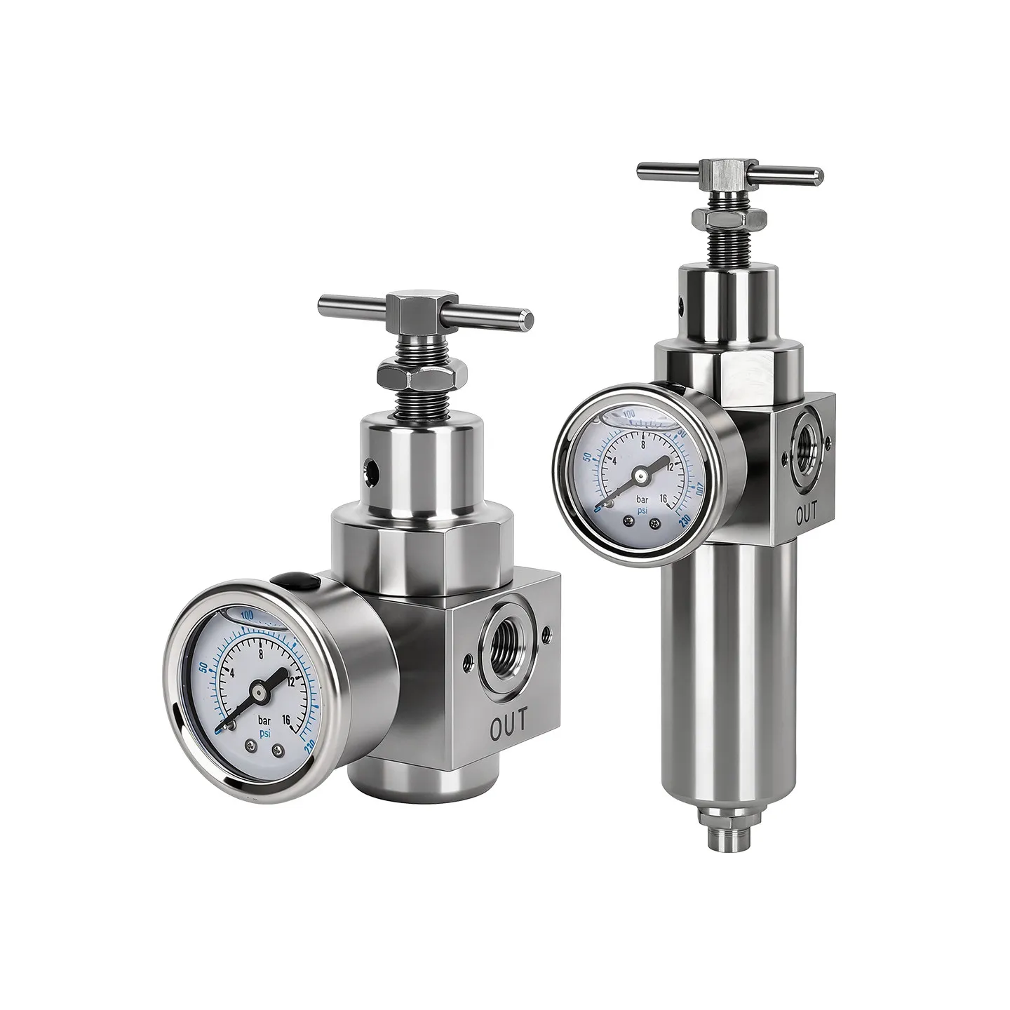 316 Stainless Steel SR SFR Filter Regulator 8MPa High Pressure DN15 4min for Air Nitrogen