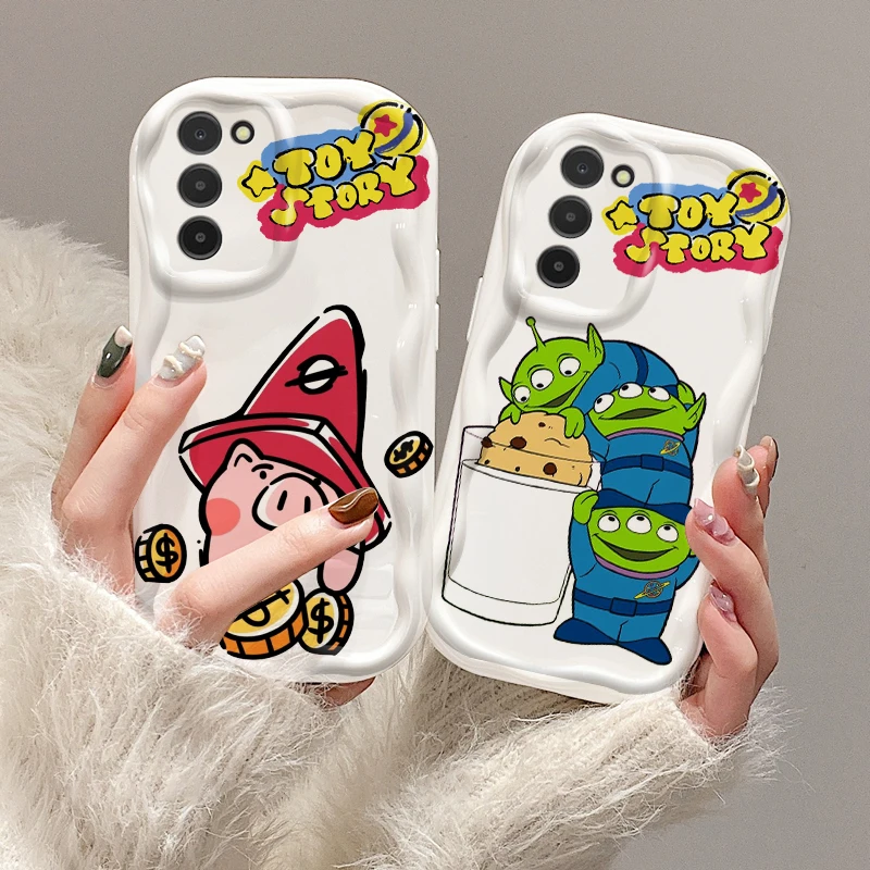 Toy Story Three-Eyed Cute For Samsung S24 S23 S21 S20 Ultra Plus FE A73 A72 A71 A51 A31 A05S A05 A04 5G Wave Oil Back