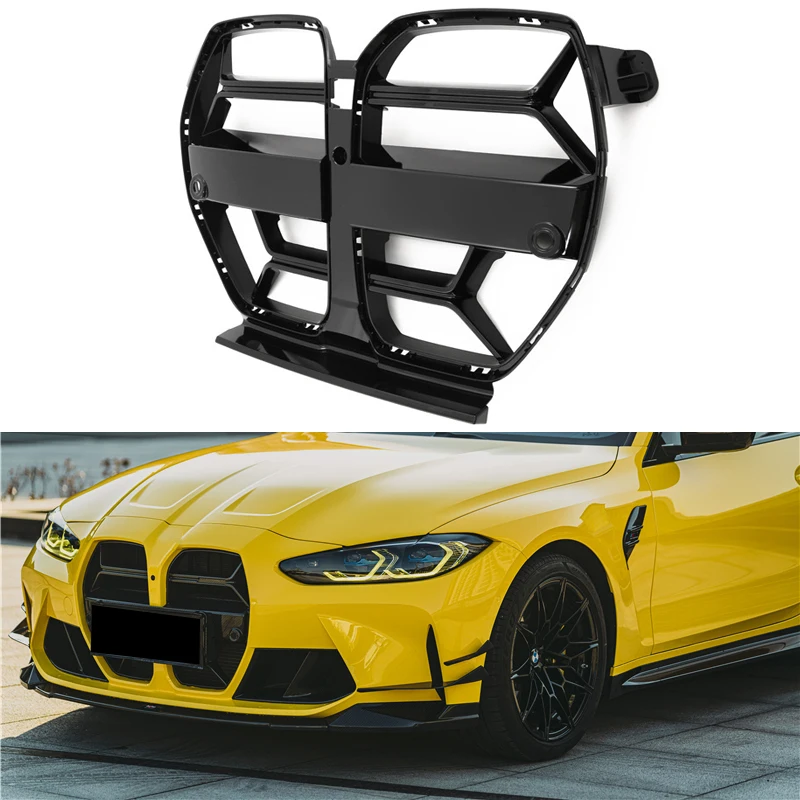 Front Center Grille Bumper Grills Facelift Racing Grille Fit For BMW M3 M4 G80 G82 2021+ CLS style