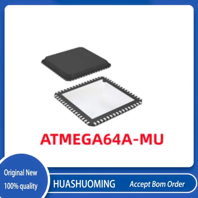 NEW 2Pcs/Lot  ATMEGA64A-MU  ATMEGA64A ATMEGA64  QFN-64