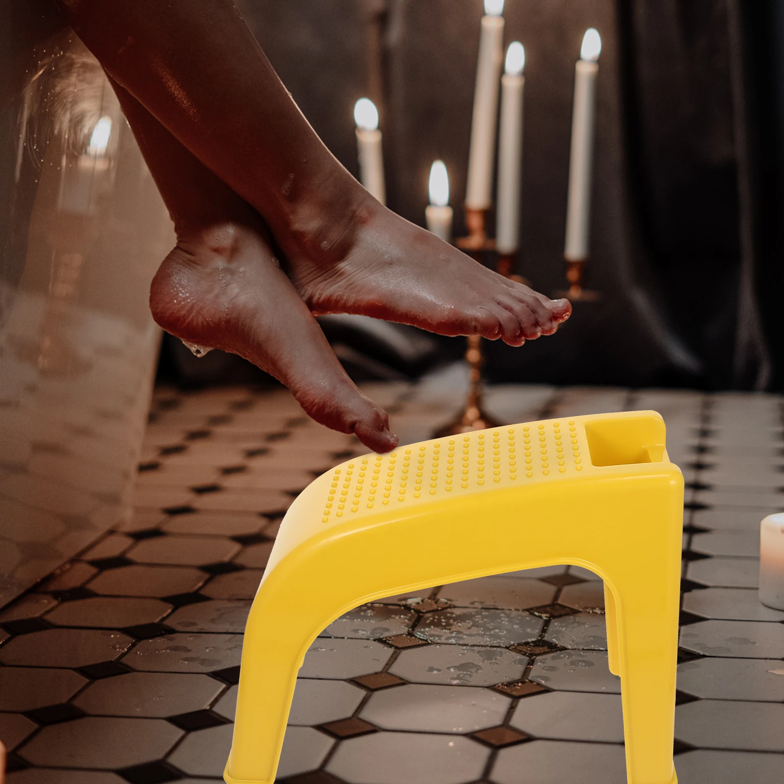 

1Pcs Pedicure Stool Plastic Footstool Practical Durable Anti-Skid Foot Care Tool for Salon Home Pedicure Stool