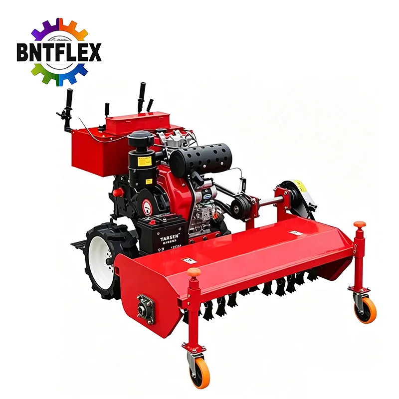 Orchard Forest Self-Propelled Agricultural Weeding Machine Hand-Held Large Crushed Grass Returning Feature for Rubber Making