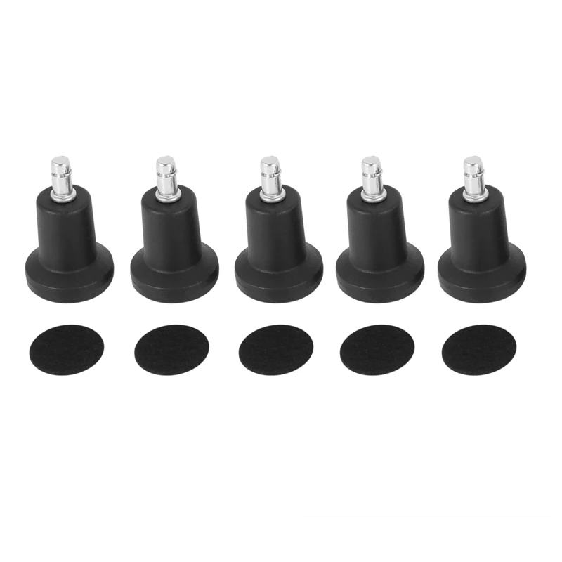 HOT-High Profile Bell Glides Replacement for Office Chair Without Wheels & Bar Stool, Fixed Stationary Caster Glide, 5-Pack