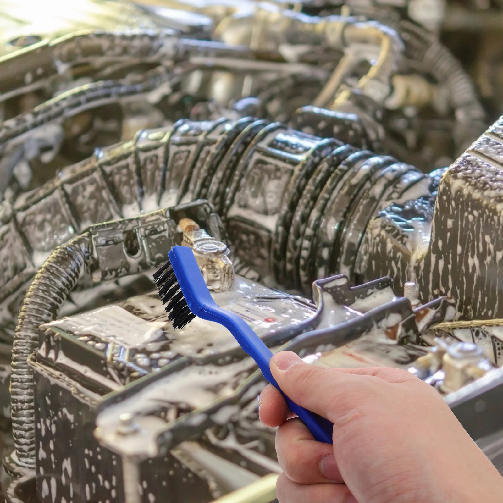 6 قطعة فرشاة سلك صغيرة الصلب الخشن أداة تنظيف الخدش ل الصدأ الطلاء مقياس إزالة المحرك بالتفصيل مجموعة فرشاة الأسلاك #6