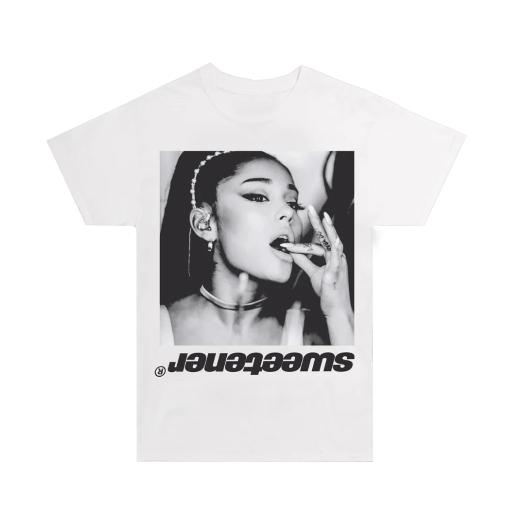 

2025 Summer Fashion Sweetener album A Sister Ariana Grande peripheral clothing Crewneck short sleeve T-shirt for men and women