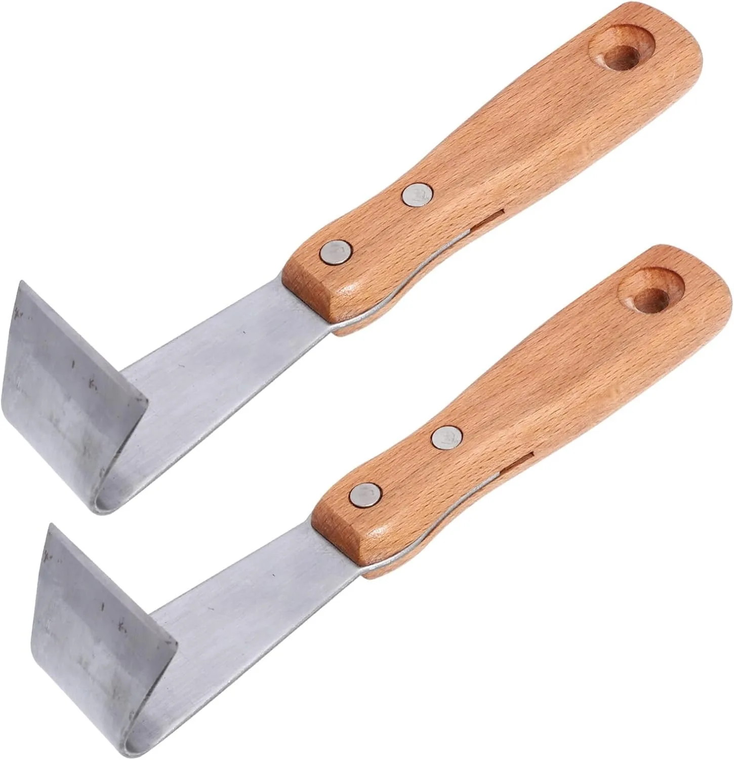 

2PCS Tree Bark Stripping Tool Set - Log Peeler Shaver Grafting Knife & Bark Shovel for Fruit Tree Garden Woodworking, Silver
