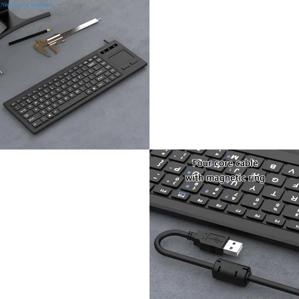 

Ergonomic Industrial USB Keyboards with Responsive Touchpads for Automation System E65A