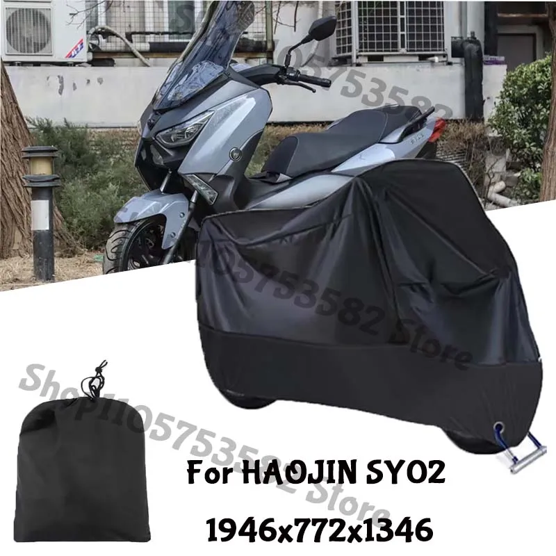 Motorcycle Full Covers For HAOJIN SY02 Car Outdoors Sun Protection Dust No Ear Thickened Oxford Clothcover Accessories