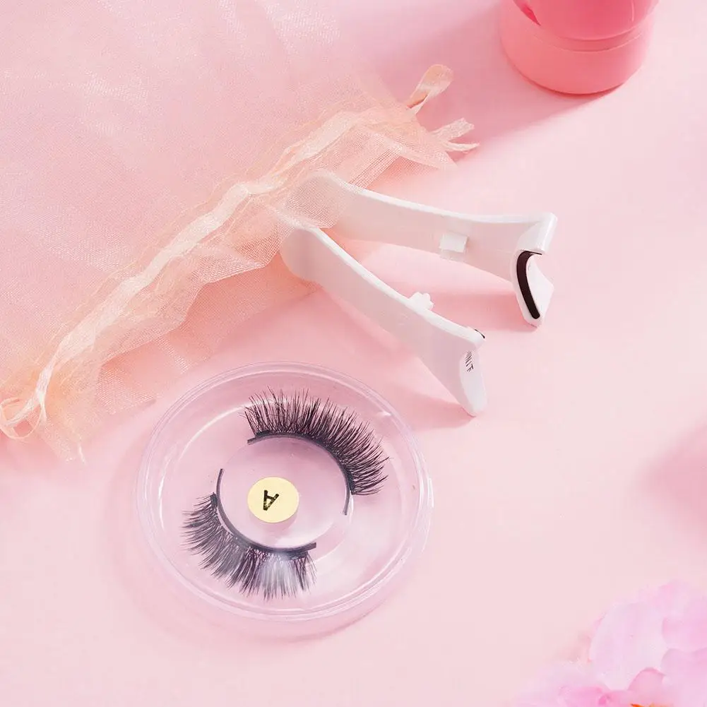 1 زوج جديد الرموش الصناعية المغناطيسية مع الملقط ثلاثية الأبعاد تأثير طبيعي الرموش المغناطيسية قابلة لإعادة الاستخدام جلدة لوازم ماكياج أداة كيت #6