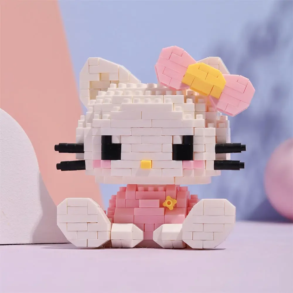 Stitch Disney Sanrio Kulomi klocki do budowy Hello Kitty cegły montaż zabawek PupilKids prezenty technic anime figurka