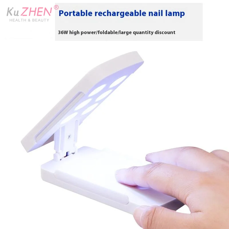 36W โคมไฟเล็บพับได้เครื่องเป่าเล็บขนาดเล็ก LED UV แบบพกพาโคมไฟแต่งเล็บที่บ้านพร้อมสาย USBC สำหรับเครื่องมือทำเล็บเจล