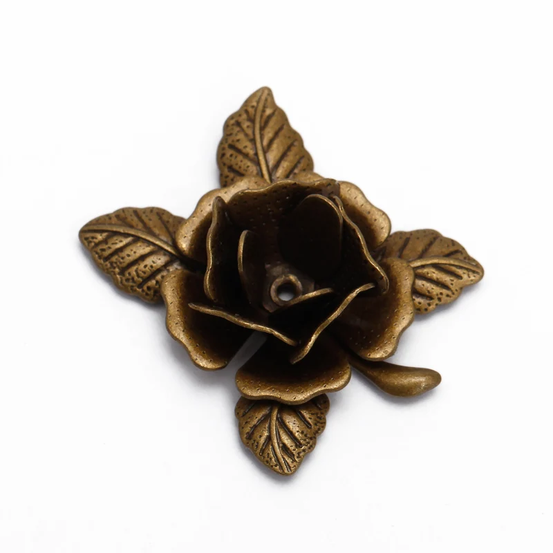 REGELIN Vintage Flowers Spacer Filigree Flower Charms Pendant Metal Jewerly Findings 10pcs 20mm for DIY Headwear Necklace