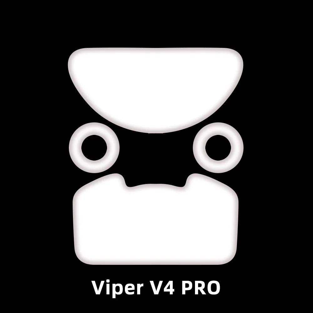 1 Pack Original Esports Tiger ICE V2 Mouse Skates For Razer Viper V3 V4 PRO White Arc PTFE Mice Feet Glides