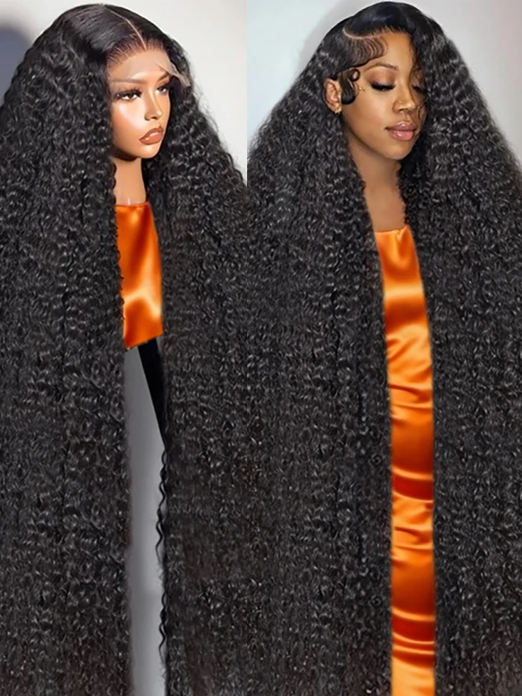 

Парик из натуральных волос Deep Wave 13X6 HD Lace Front, 13X4, плотность 250%, 40 дюймов, бразильские девственные волосы, с возможностью многосекционной укладки