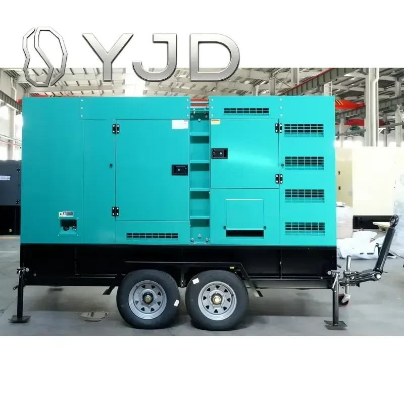 Hot Sale High Quality Engine Portable Power Generator Hot Sale Cumminss 187.5KVA 150Kw Trailer Portable Silent Type