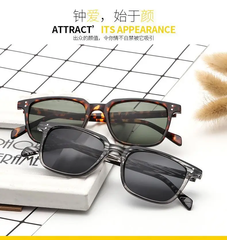 Rechteck Sonnenbrille Frauen Männer Polygon Vintage Marke Designer Quadrat Sonnenbrille für Frauen Shades Weibliche Brillen Unisex Gläser – Detail 1