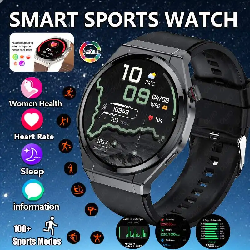 

2026 New Multifunctional Smart Watch Women's Health Sleep Monitoring Blood Oxygen Heart Rate Multi-Sport Mode Men's Smart Watch