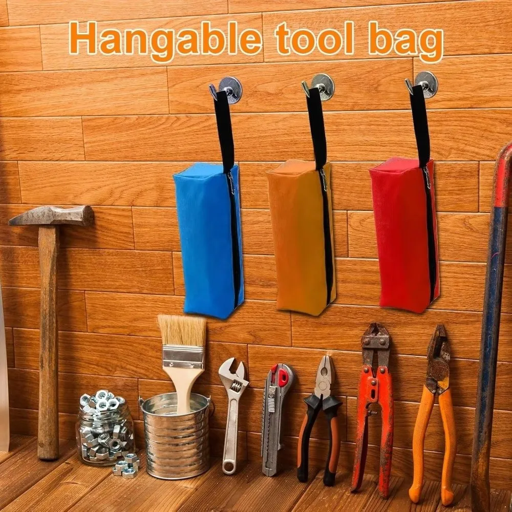 Versatile Zipper Tool Storage Bag Waterproof Oxford Cloth Parts Bag Thickened Portable Repair Bag Service Tool Parts