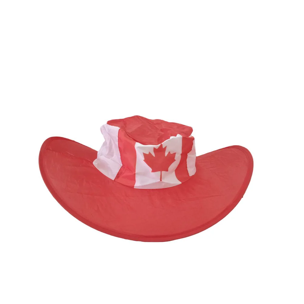 Directly Delivery 100% Polyester National Day July 1st Canada Flags Caps Hats