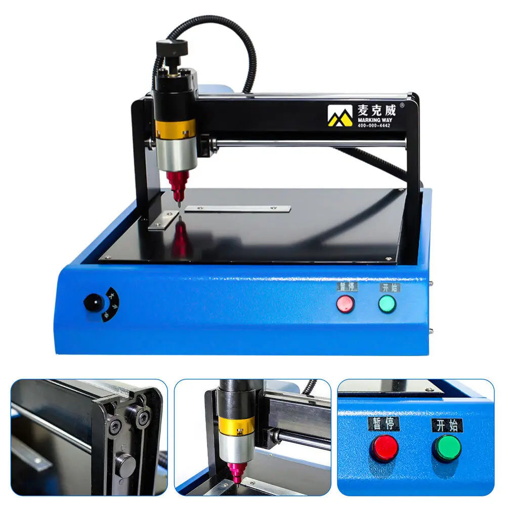 110V Electric Metal Marking Machine Dot Peen 200x150mm For Number Letter Label