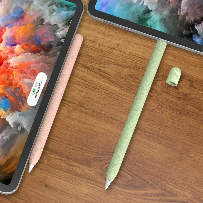 Feder mäppchen für Apfels tift 2. Generation Stift Stift weiche Silikon Funda Abdeckung Touch Tablet Zubehör für Apple Pencil2 Fall