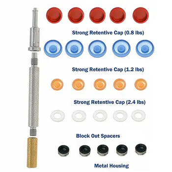 Dental Implant Strong Retentive Caps Overdenture Attachment Abutments Dental Metal Housing