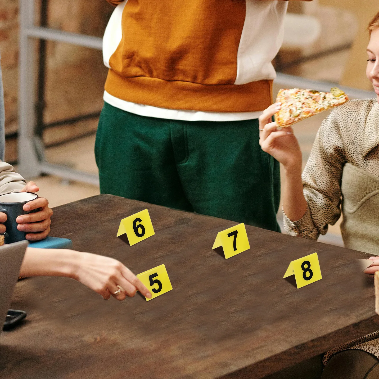 

12pcs Acrylic Number Id Tents Table Tent Numbers For Werewolf Game Detective Scene Markers Game Party Supplies Crime Scenes