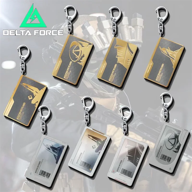 Игра-delta-force-action-king-Президентская-комната-ключ-карта-косплей-брелок-акриловый-орнамент-брелок-для-ключей-сумка-аксессуары-реквизит