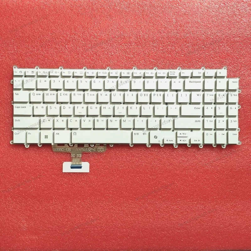 For 16Z90T/TL 15Z90T 15/16Z90Q Notebook Keyboard, White Korean