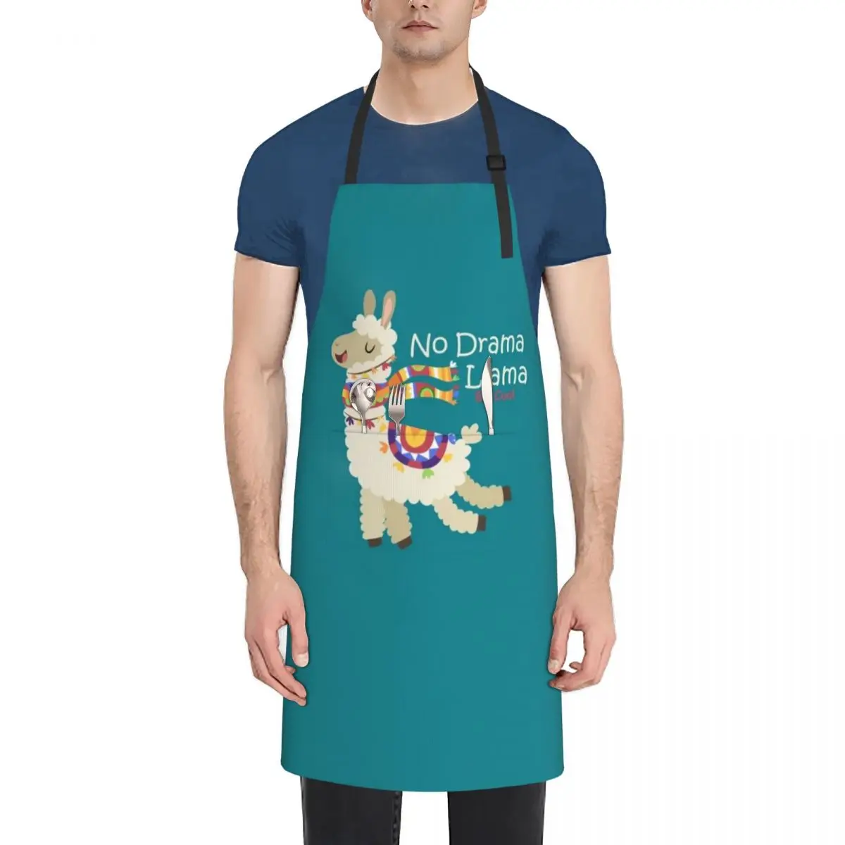 

No Drama Llama Apron kitchen clothes professional kitchen women's work Apron