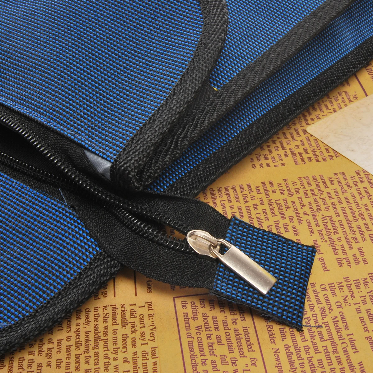 

Dark Blue Bag 40x8x34cm Waterproof Oxford Waterproof Document Pouch Tote Portable Pouch PVC H A4 Files Storage