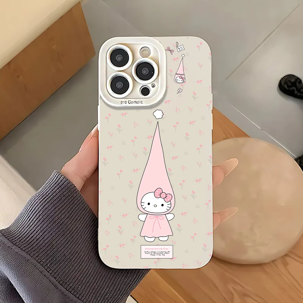 Hello Kitty Minimalist Phone Case For Samsung Galaxy S26 Ultra S25 S24 S23 S22 Plus Ultra FE A56 A55 A54 A53 A36 A35 Soft Cover