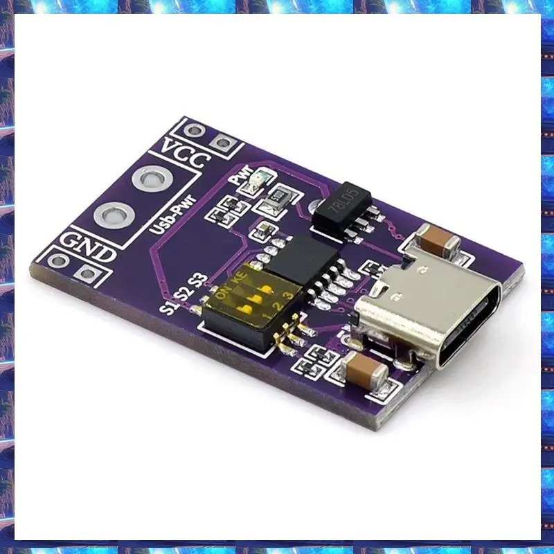 

2025 1Pcs Type-C QC PD2.0 PD3.0 To DC Spoof Fast Charge Trigger Poll Detector USB-PD Notebook Power Supply Change Board,1Pcs Typ