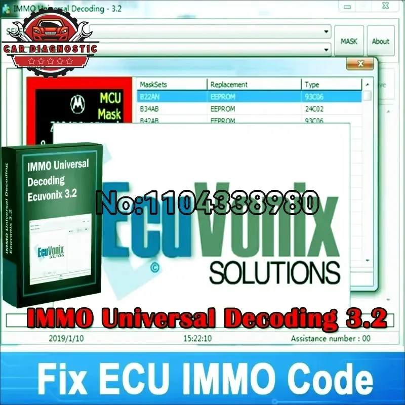 2026 hot sell new for EcuVonix 3.2 Unlimited Crack IMMO Universal Decoding 3.2 with free keygen Car diagnostic software link