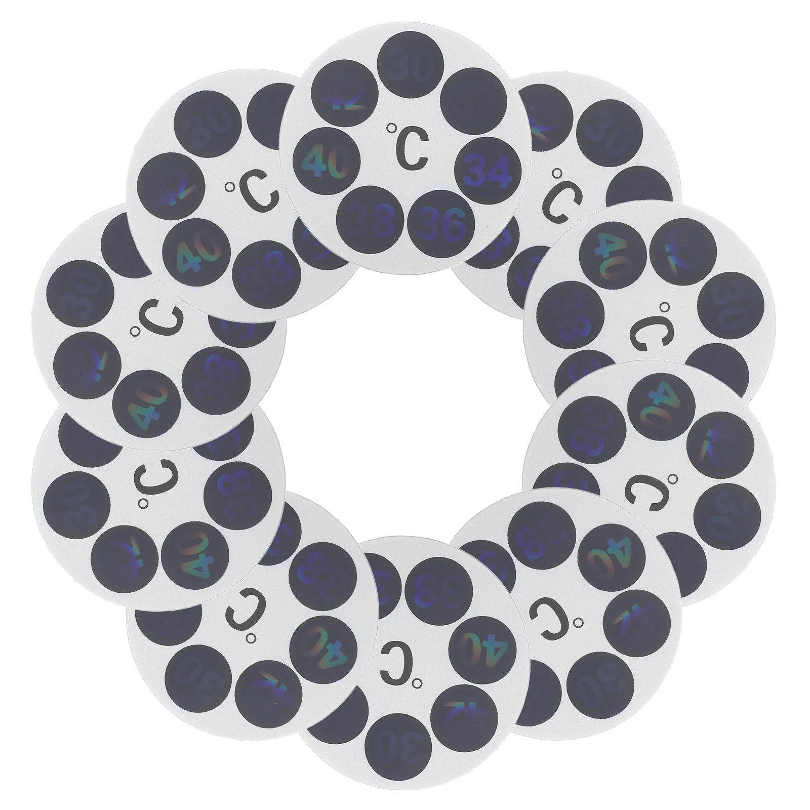 

10pcs Temperature Round Water Thermometer Sticker For Bathtub Bath Safety Waterproof Adhesive Indicator Portable