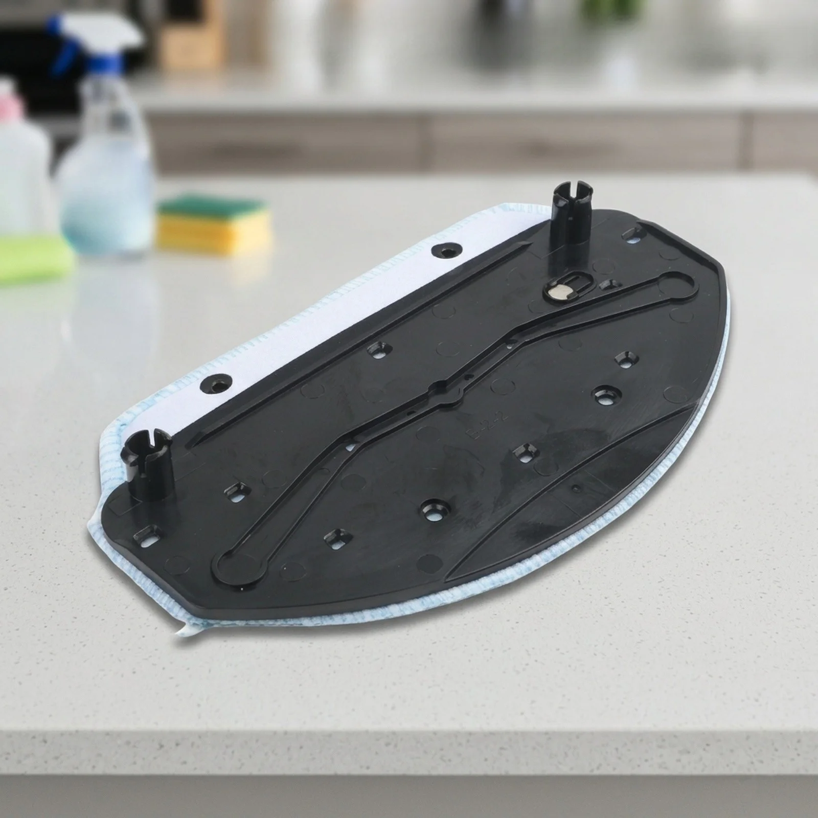 Mop Bracket Accessory for Kabum Smart 100 Robot Vacuum Cleaner with Plastic Frame and Microfiber Cleaning Cloth