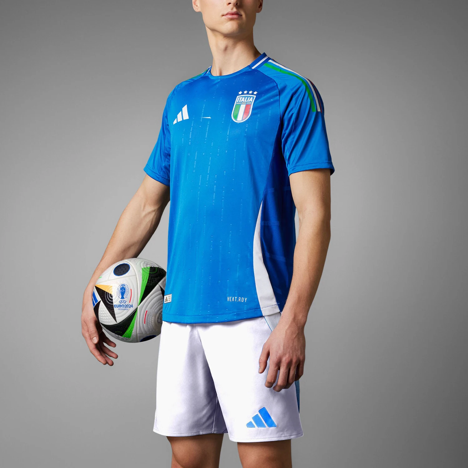 Adidas Authentic FIGC H JSY AU Men's Soccer Short Sleeve Jersey IN0658