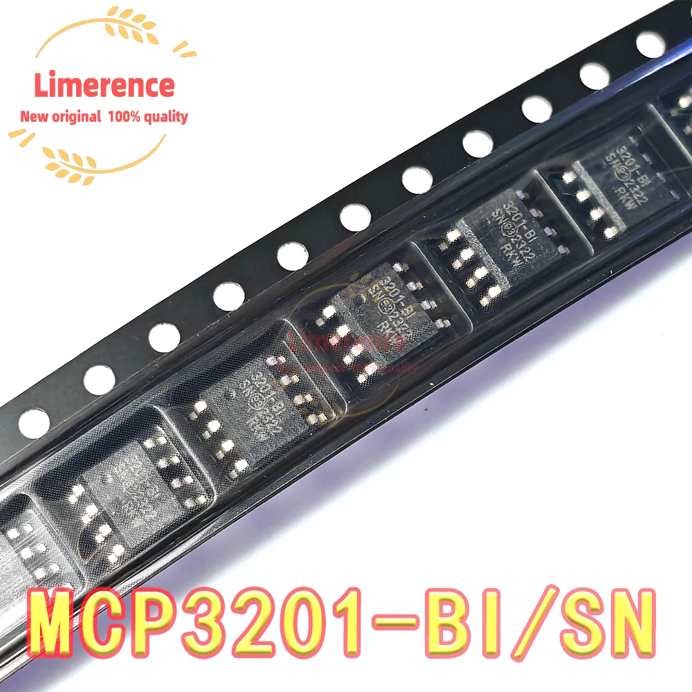 5PCS/LOT  MCP3201  MCP3201-BI/SN 3201-BI  SOP8 