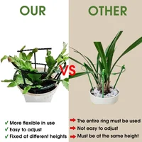 Plastic Plant Support Pile Stand Plant Support Pile for Flowers Greenhouses Arrangement Fixing Rod Holder Garden Tools 6