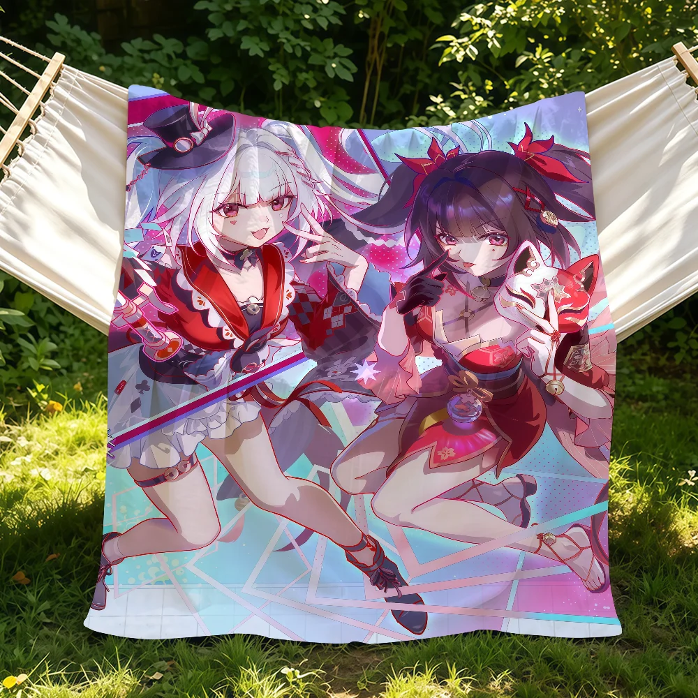 Video Game Honkai Star Rail Sparkle Blanket Suitable For Sofas Beds Offices Cars Outdoor Travel An Ideal Gift For Friends Family