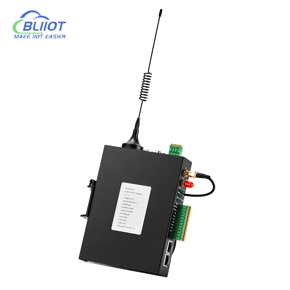 BLiiot Industrial IOT Wireless Protocol conversion RS485 232 RJ45 PLC modbus to MQTT Remote Download Upgrade BL110