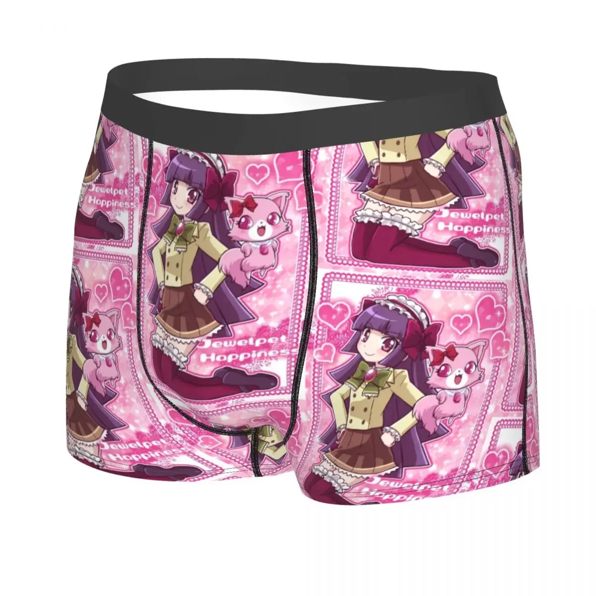 Custom Cartoon Jewelpet Sanrio Japanese Anime Boxer Shorts For Homme 3D Printed Underwear Panties Briefs Soft Underpants